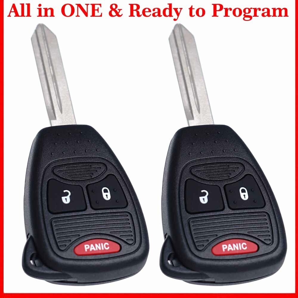 2 For 2006 2007 2008 2009 Dodge Ram Models Keyless Entry Key Car Remote Fob