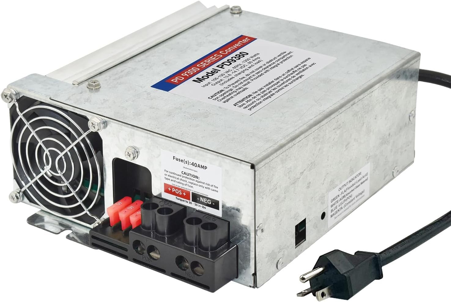PD9380 Power Converter Replacement-9300 Series Converter 80Amp 120V to 12V RV