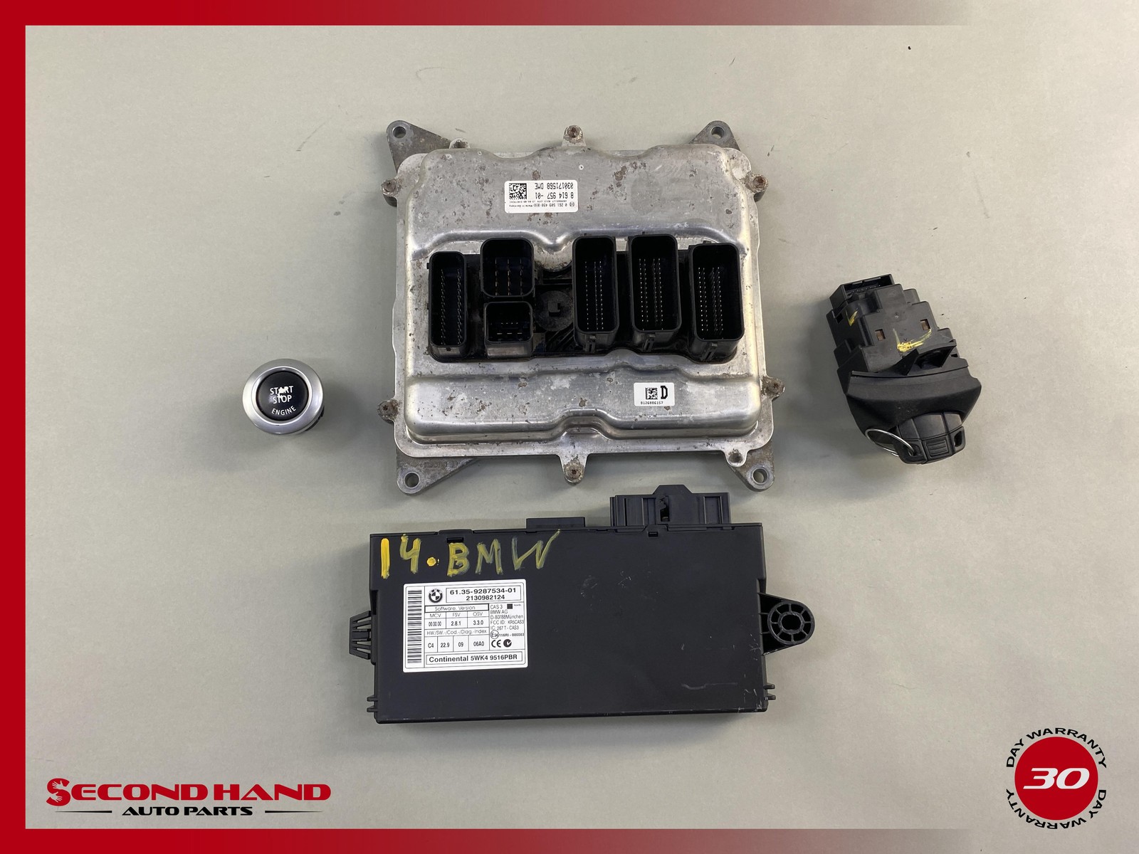 13-16 BMW X1 Z4 E84 E89 2.0L N20 TURBO ECM DME CAS 3 IMMOBILIZER MODULE KEY SET 13-16 BMW X1 Z4 E84 E89 2.0L N20 TURBO ECM DME CAS 3 IMMOBILIZER MODULE KEY SET