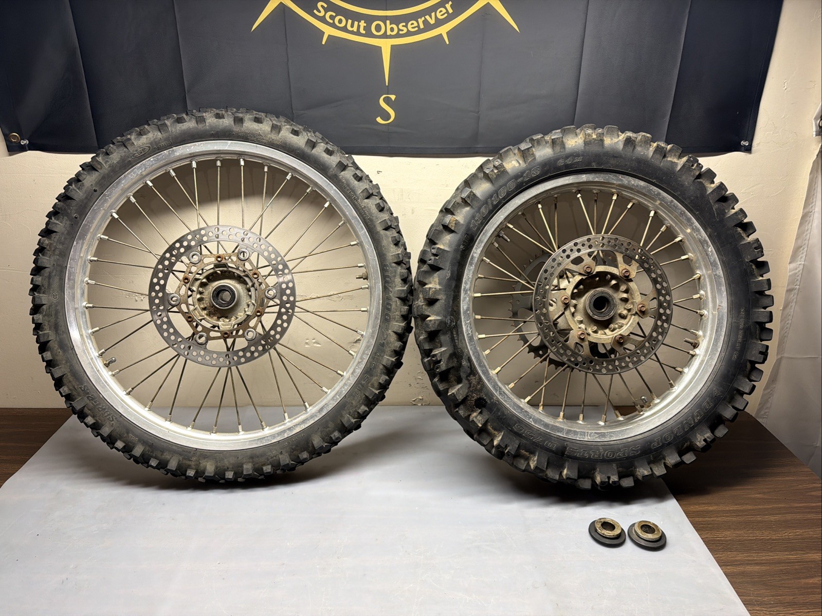 03-15 YAMAHA WR450F WR250F WR 450 250 OEM EXCEL FRONT & REAR RIMS WHEEL SET PAIR