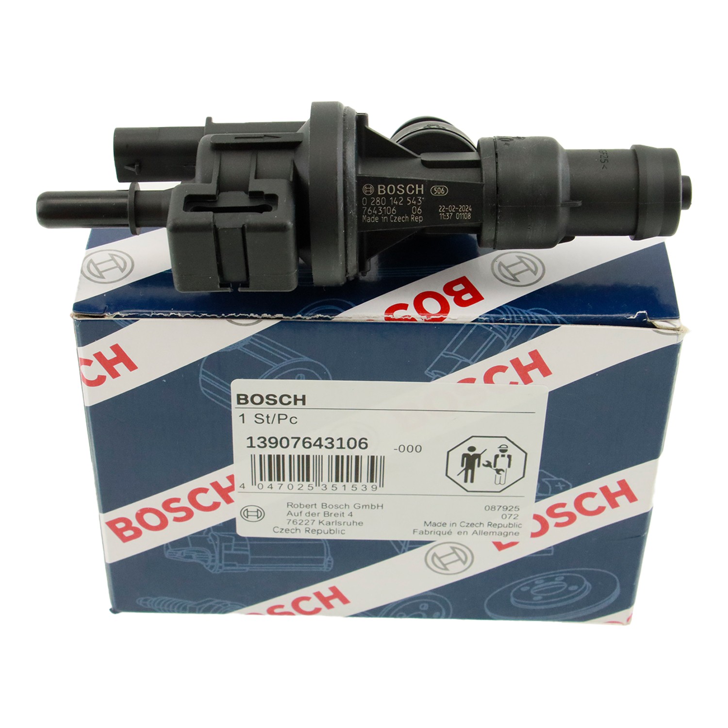 13907643106 OEM Bosch Fuel Tank Breather Valve For BWM 330i 440i X5 X6 2.0 3.0
