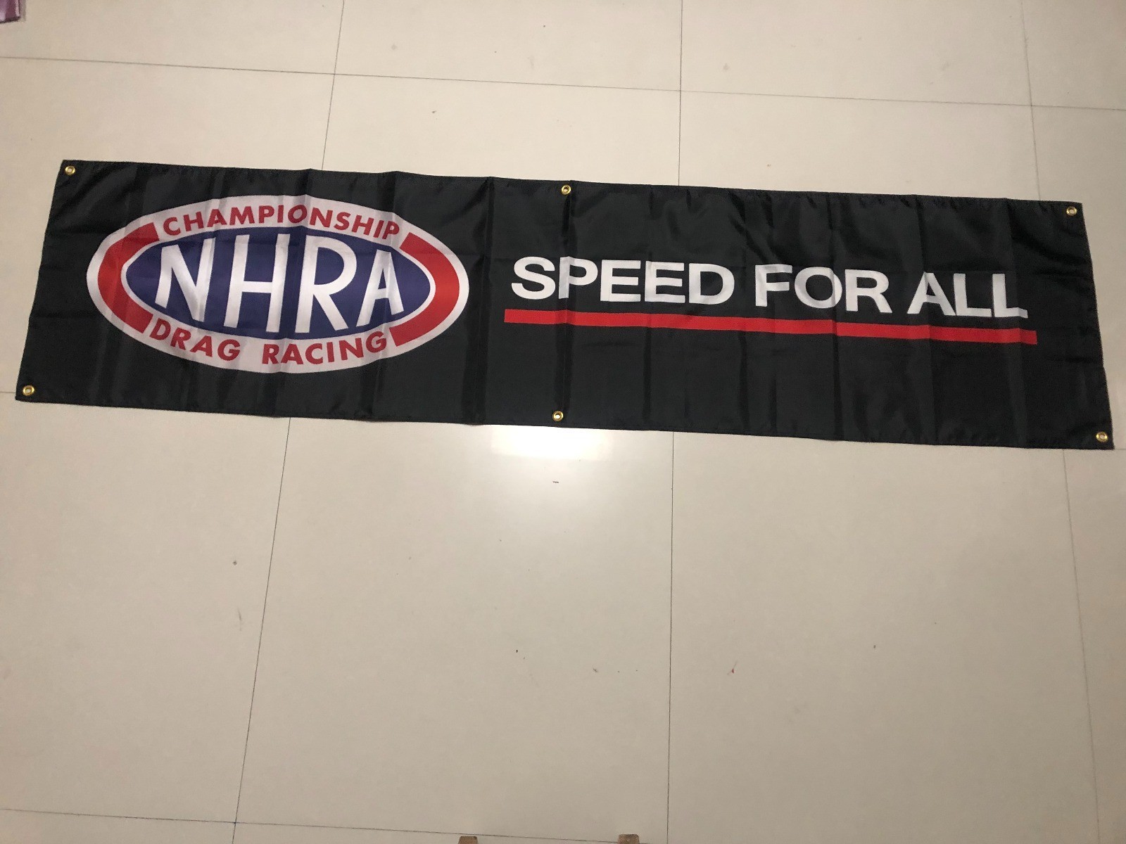 NHRA speed for all drag racing 2X8ft banner Garage Wall Art Outdoor workshop