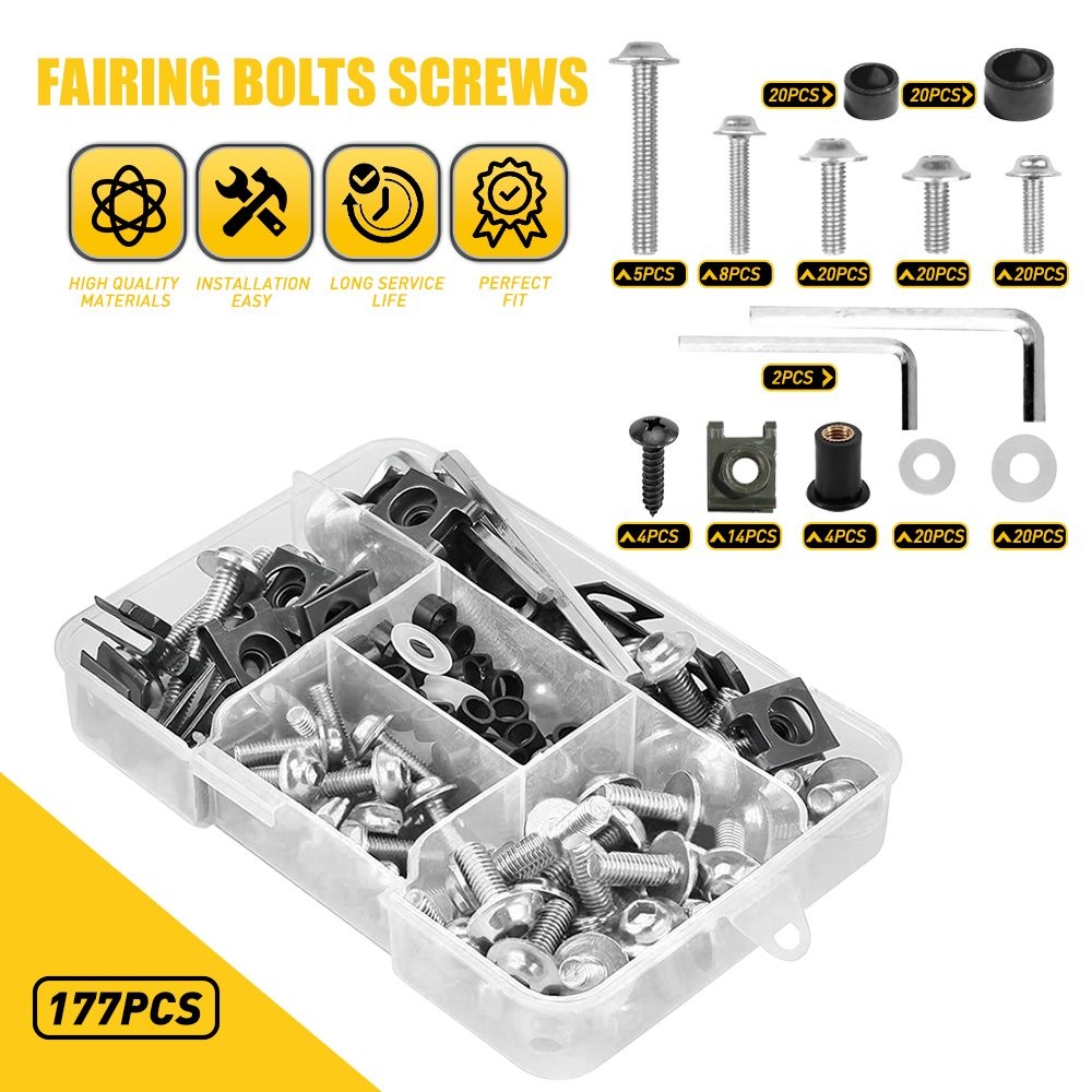 Motorcycle Complete Fairing Bolt Kit Body Screw Set For HONDA CBR600RR 2005-2006