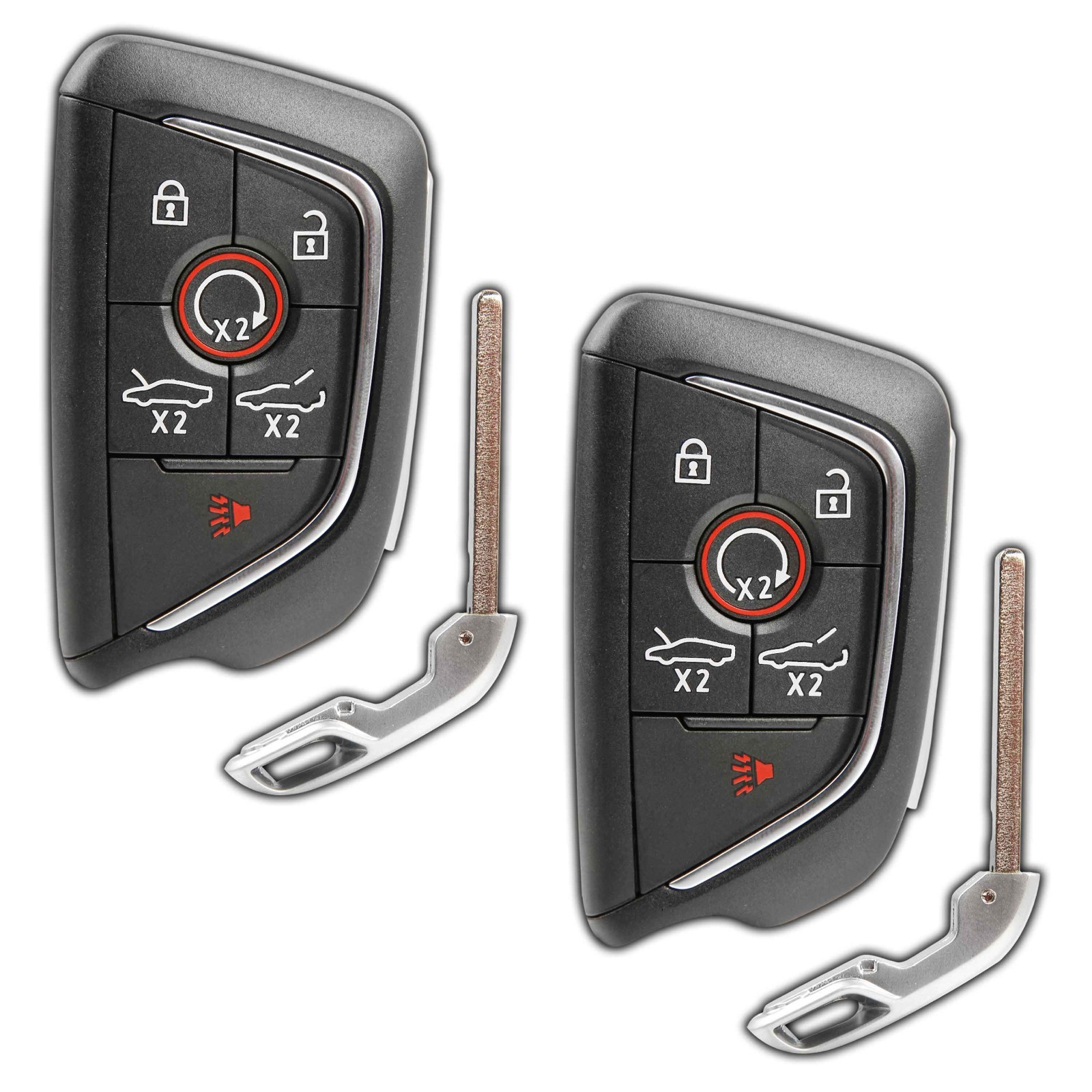2x Key Fob Remote for 2020-2022 Chevrolet Corvette C8 (YG0G20TB1, 13536982)