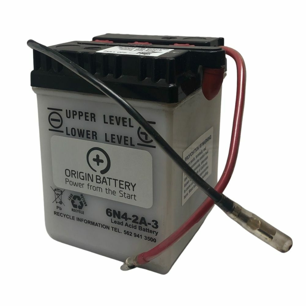 6V 4AH 6N4-2A-3 Powersport Battery for Motorcycle Scooter ATV - OEM Replacement