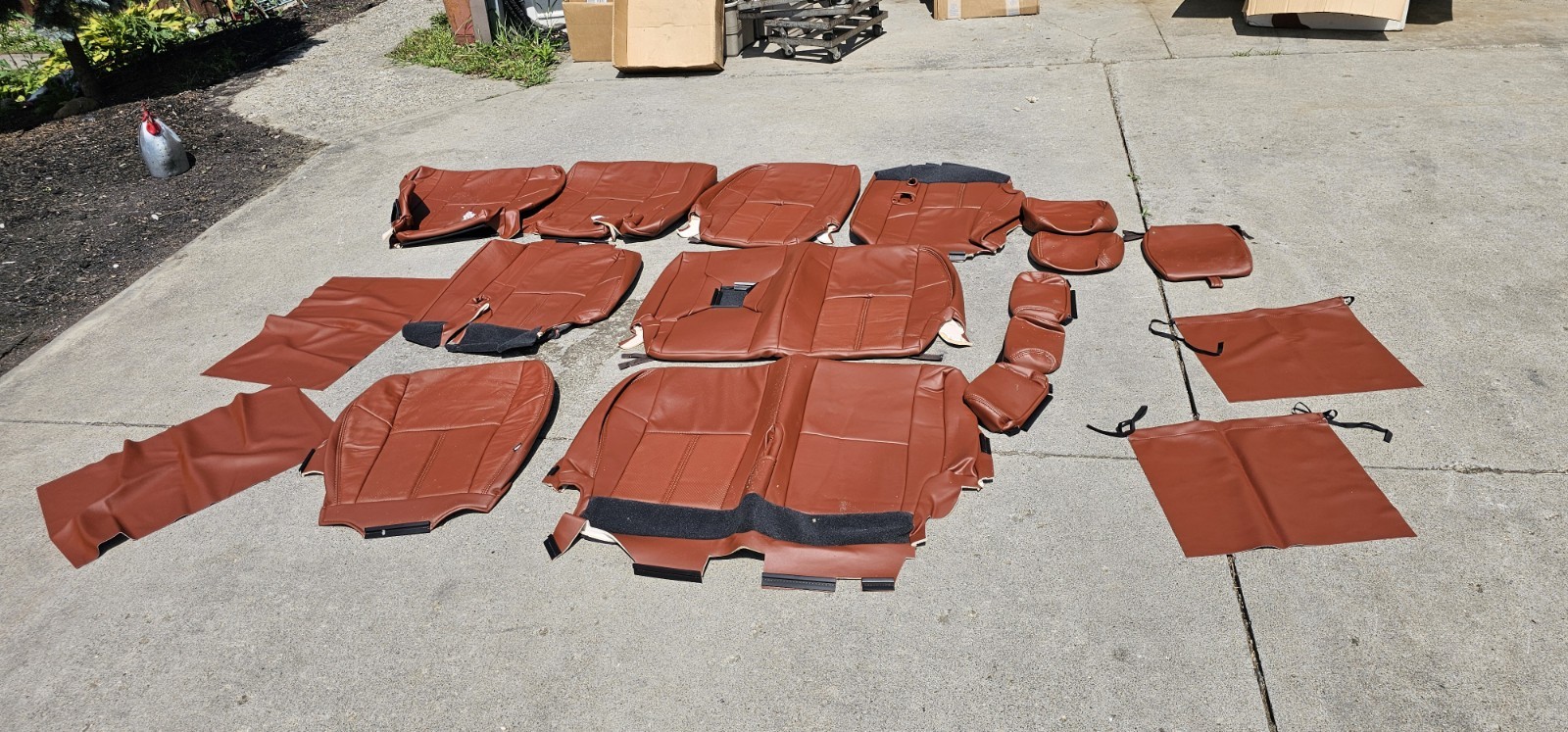 NEW KATZKIN SHERROD Leather Seat Skins FOR 11-14 CHEVY TAHOE LT 8 PASS 3 ROW