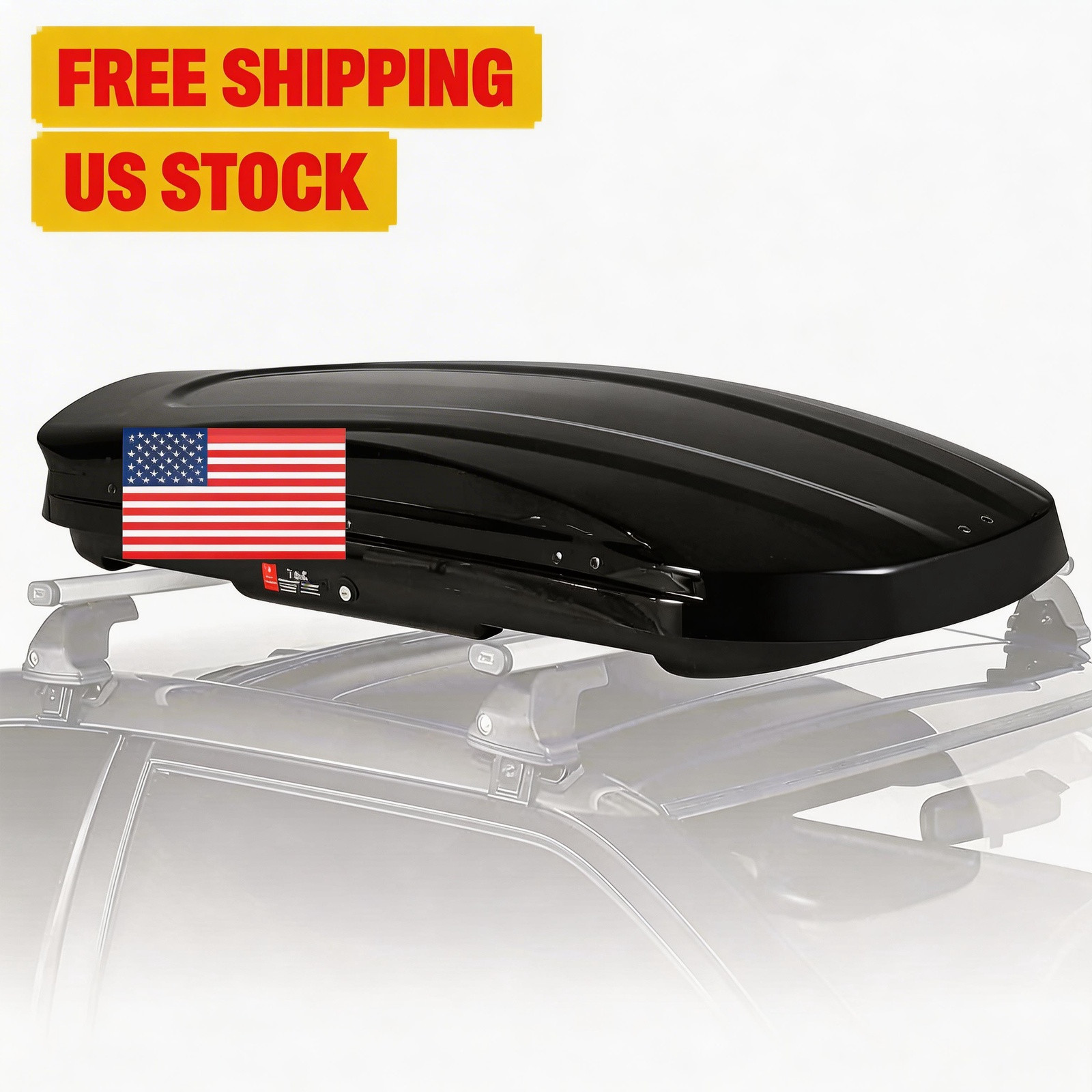 17 Cu Ft Car Cargo Carrier Vehicle Roof Mount Luggage Storage Box W/Key 500L Top 17 Cu Ft Car Cargo Carrier Vehicle Roof Mount Luggage Storage Box W/Key 500L Top