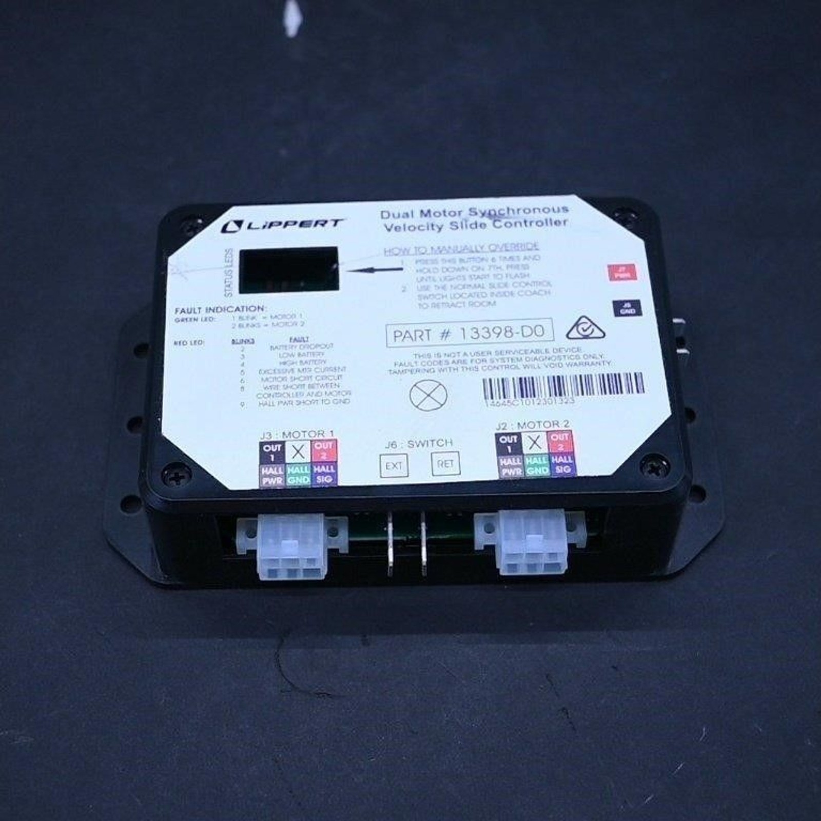 Genuine OEM Lippert 13398-D0 RV Dual Motor Slide Controller V-Sync II 13398-C2