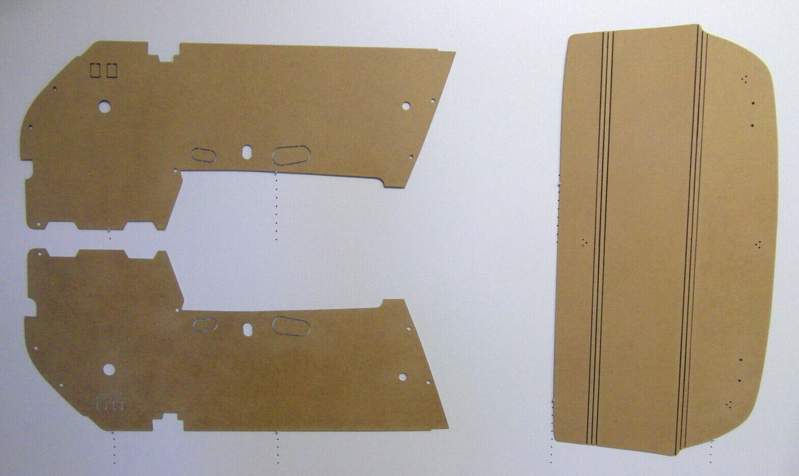 PORSCHE 911 F - serie TARGA door panels and rear parcel shelf (1969-1973)