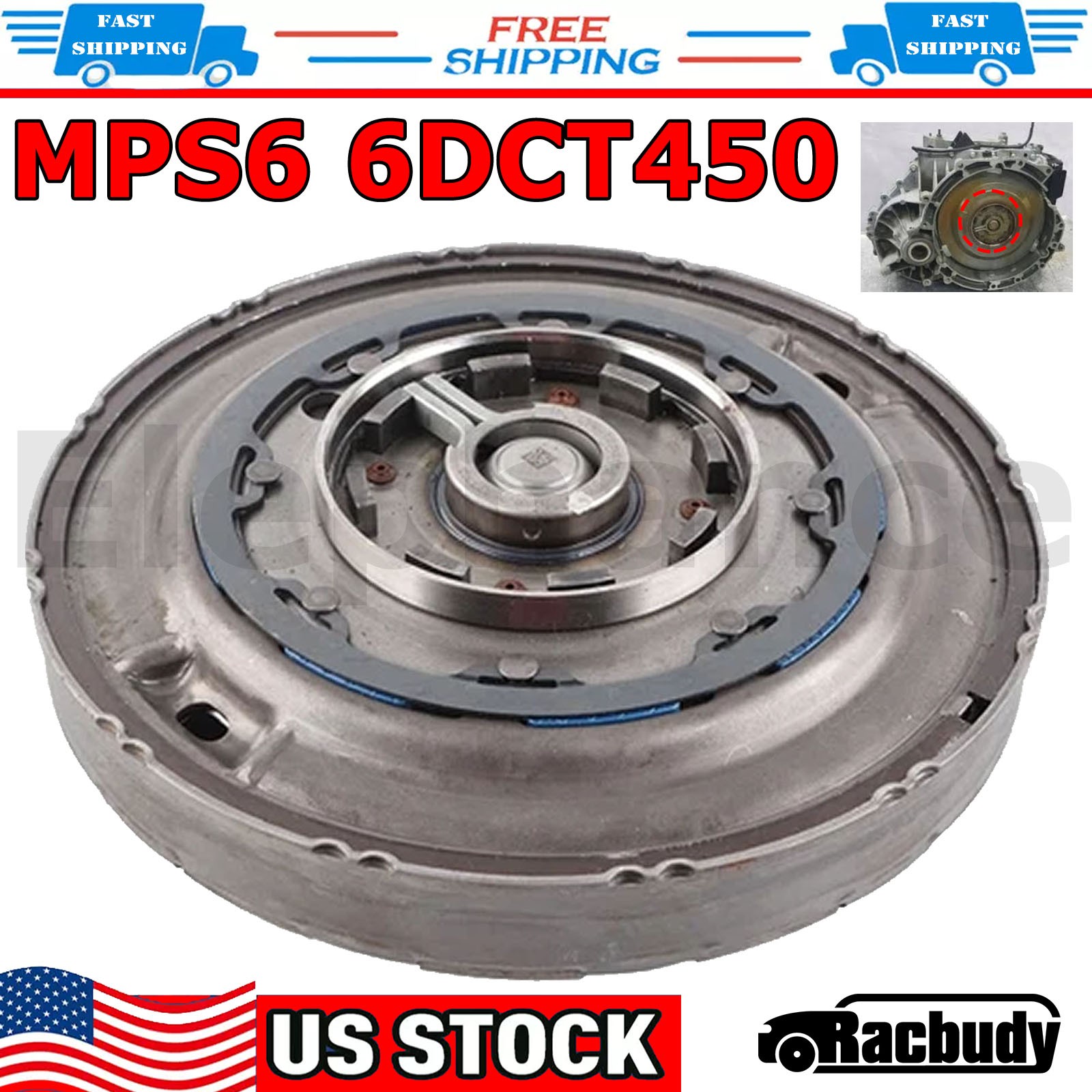 MPS6 6DCT450 Auto Transmission Clutch For Volvo S60 S80 Ford Focus Dodge Avenger