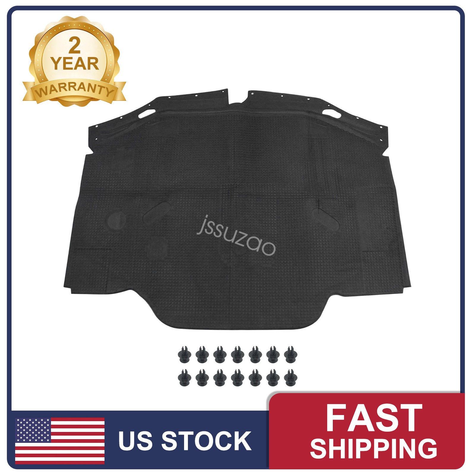 Hood Insulation Pad 1296802025 For Mercedes Benz SL320 SL500 SL600 V8 1990-02 US
