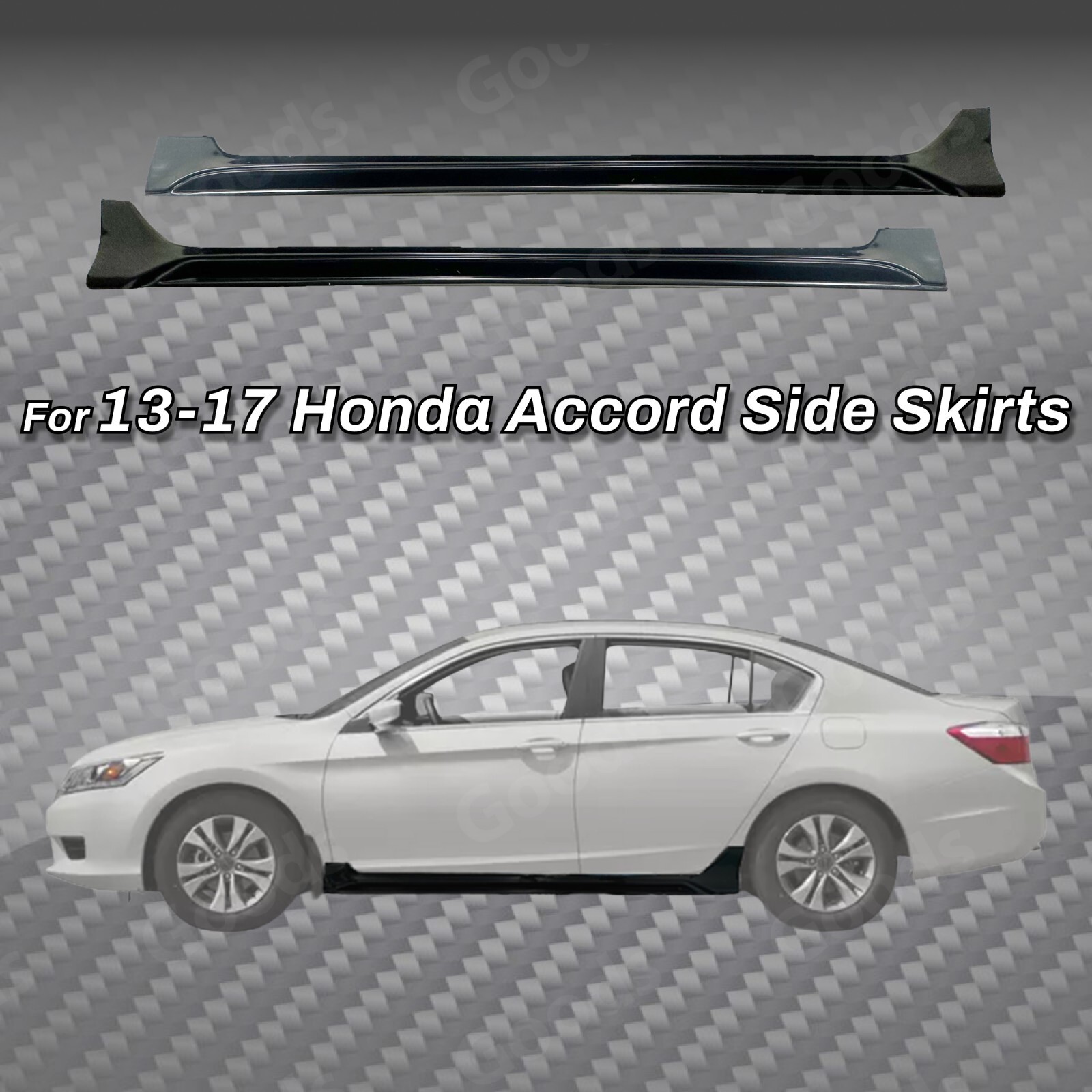 3D Mugen Style Under Body Style Side Extension Skirts Fits Honda Accord 13-17 3D Mugen Style Under Body Style Side Extension Skirts Fits Honda Accord 13-17