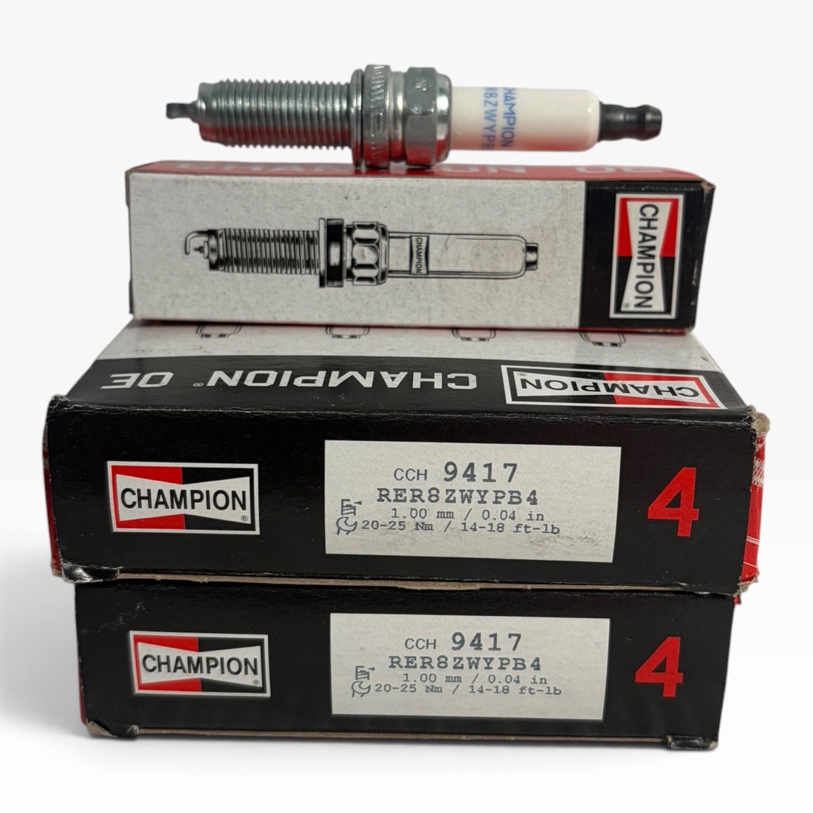 8-Pack Champion 9417 RER8ZWYPB4 Premium Iridium Spark Plugs