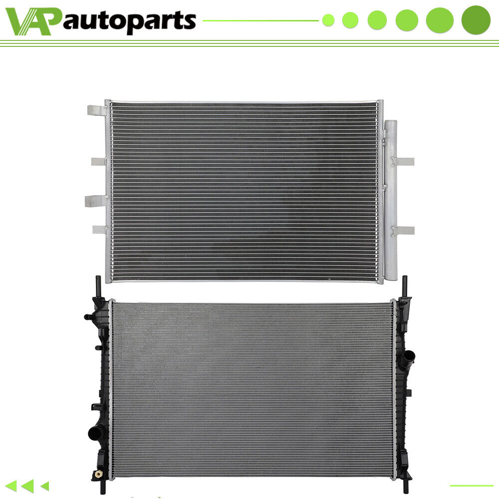 For 15-19 Ford Transit 150 250 Aluminium Radiator & Condenser Cooling Assembly