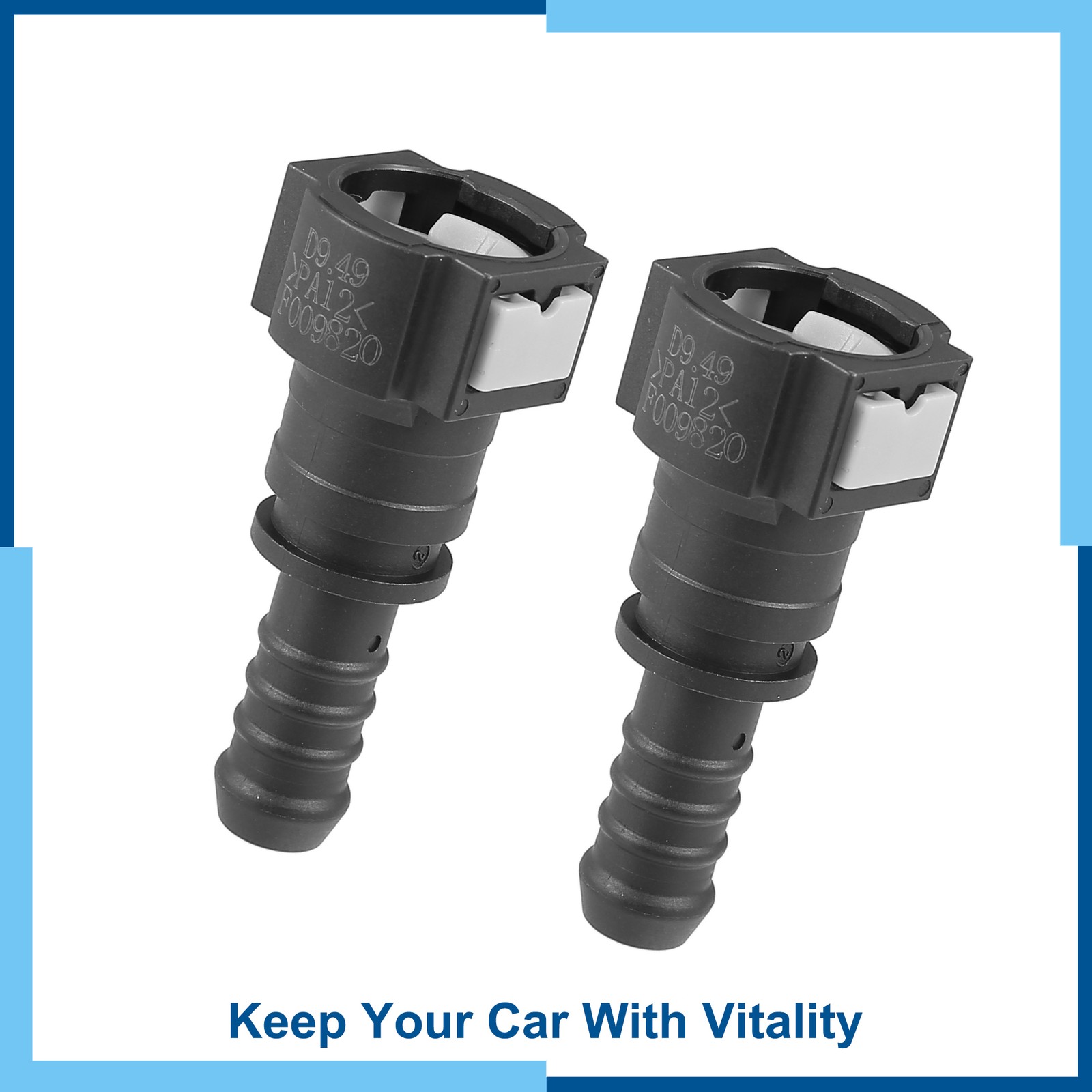 Universa Pack(2) 3/8 to 3/8 Fuel Line Quick Connect Straight Push-On Single Barb Universa Pack(2) 3/8 to 3/8 Fuel Line Quick Connect Straight Push-On Single Barb