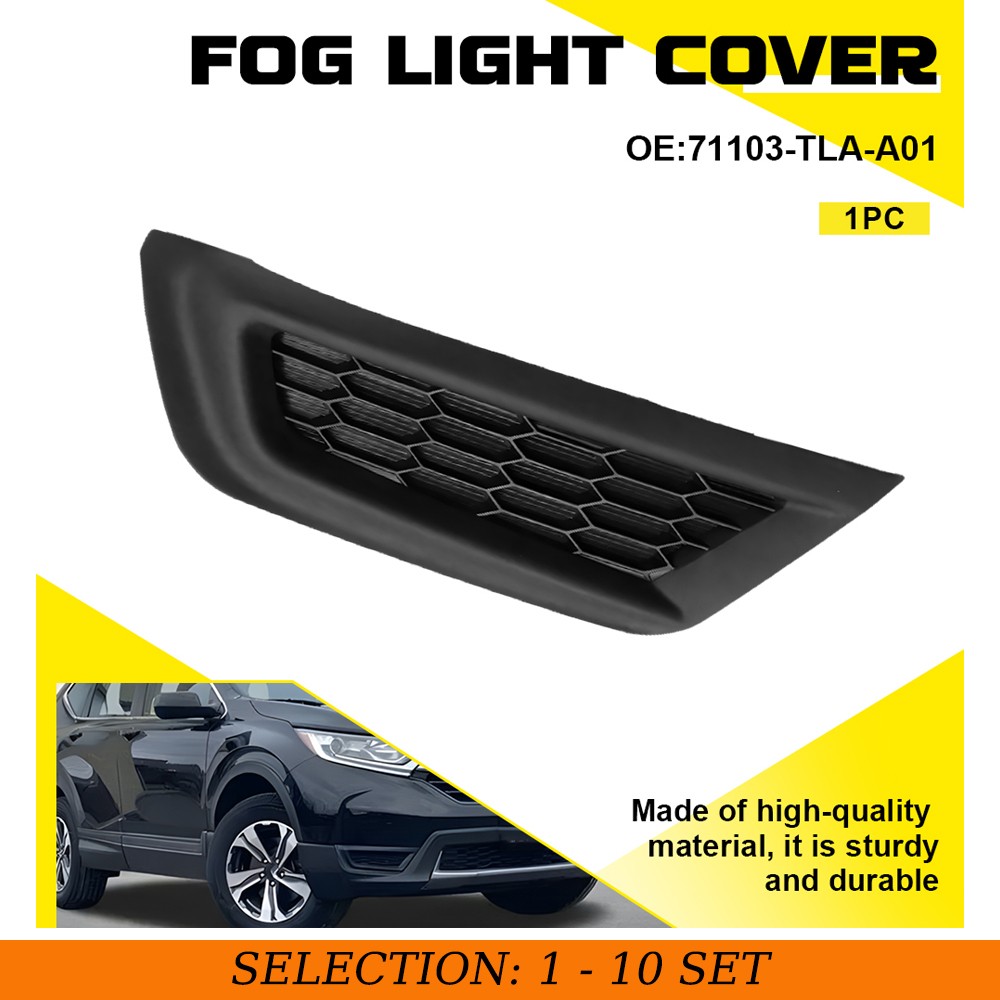 1-10PCS Front Passenger Side Fog Light Cover Trim Bezel for 2017-2019 Honda CR-V