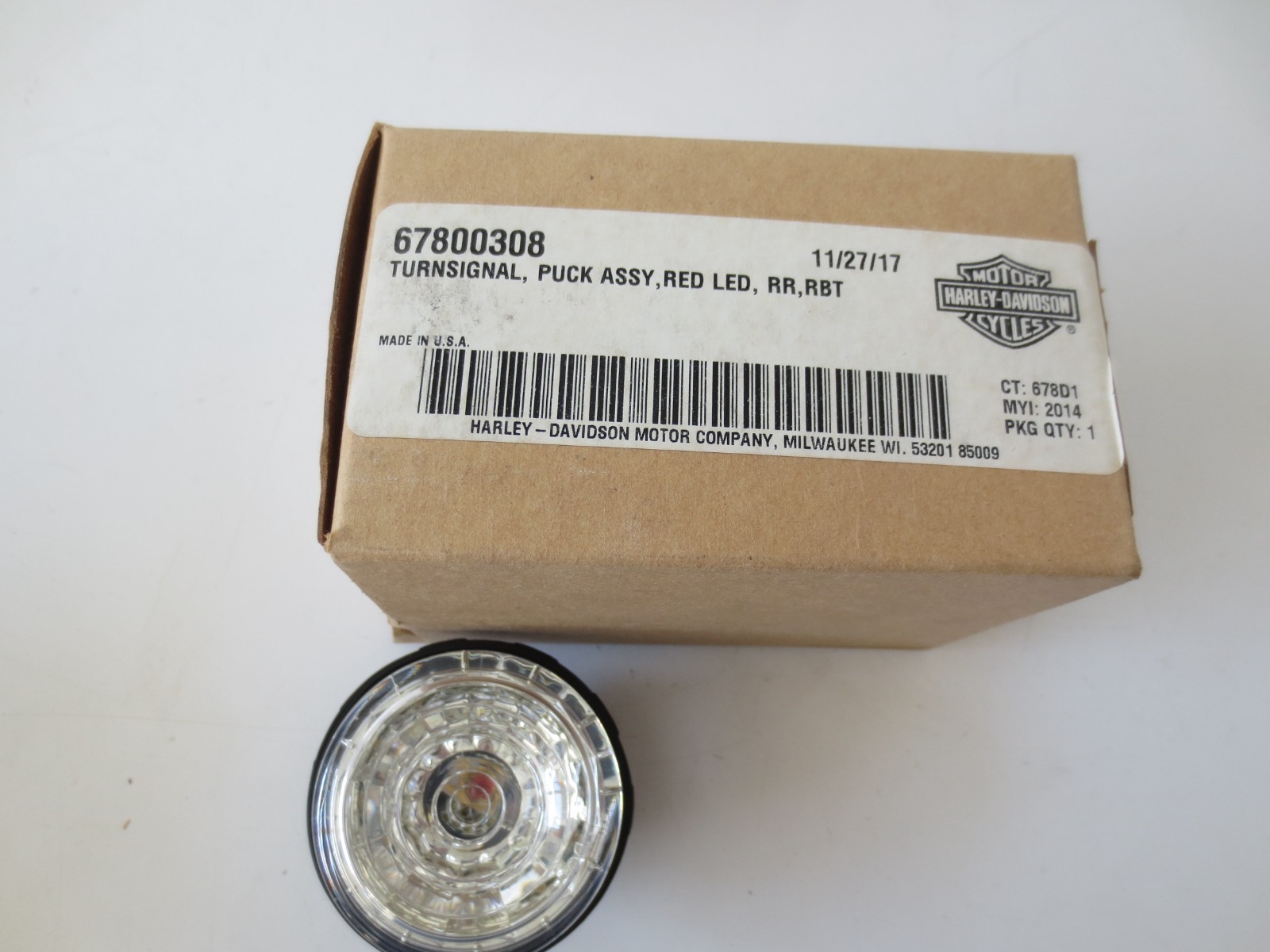 NEW Genuine Harley-Davidson OEM Red LED RR Turnsignal 18-25 FLSB 67800308 NEW Genuine Harley-Davidson OEM Red LED RR Turnsignal 18-25 FLSB 67800308