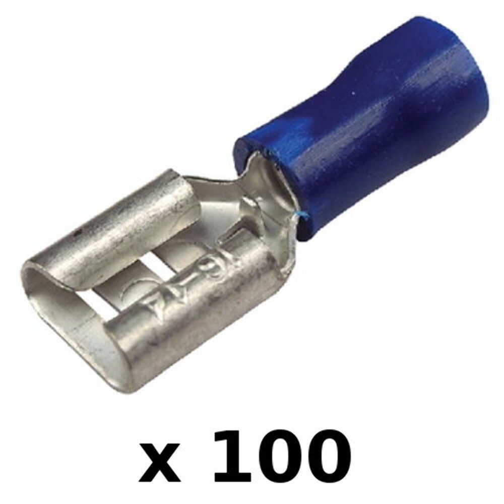 Seachoice 100PK Blue 16-14 AWG Nylon 0.25\