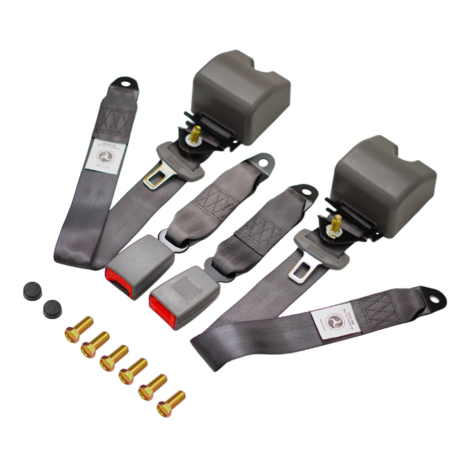 2 Pack 3‑Point Safety Seat Belt 290CM Grey For Jeep Cherokee XJ 2 Pack 3‑Point Safety Seat Belt 290CM Grey For Jeep Cherokee XJ