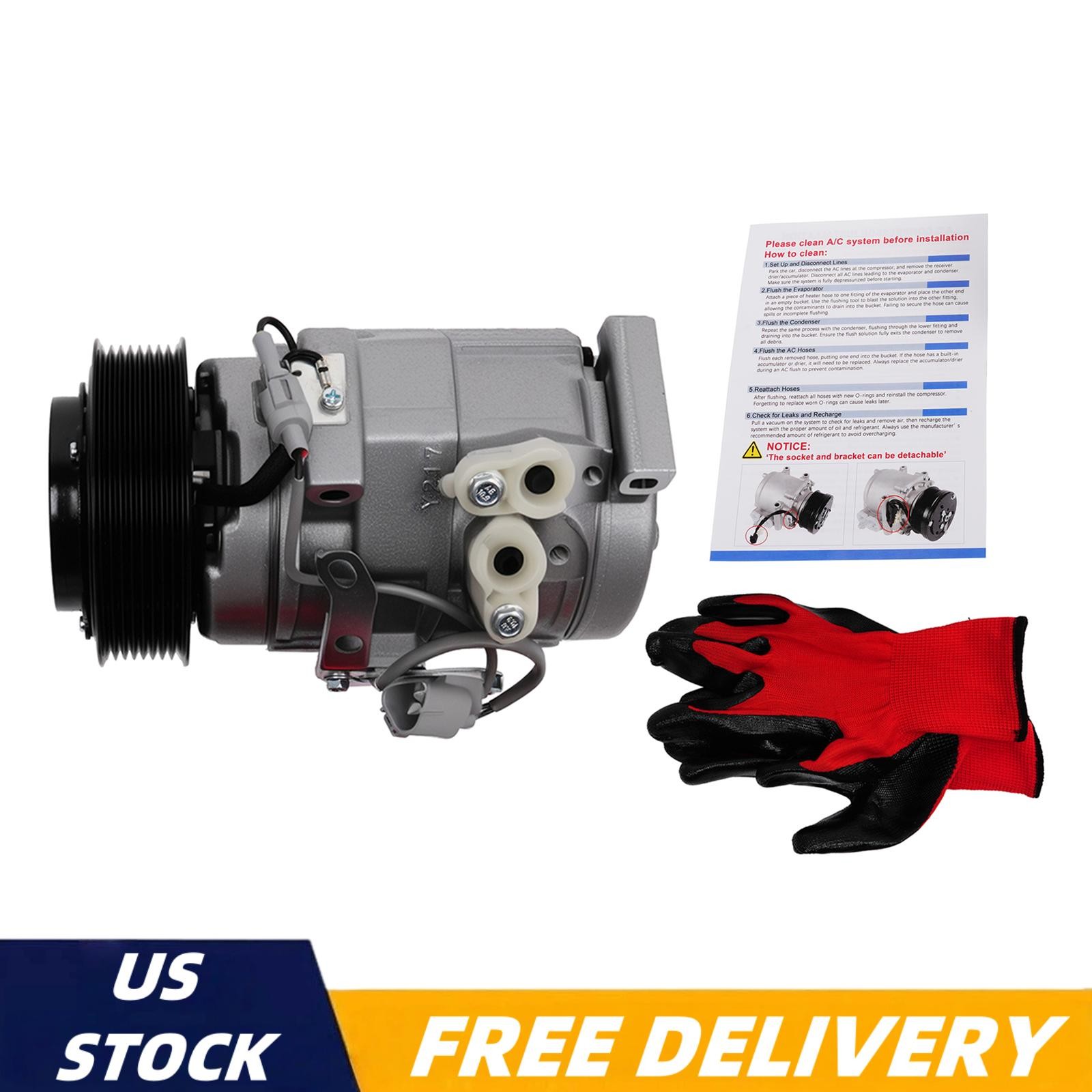 158325 A/C AC Compressor New With clutch for Toyota Tundra 2007-2020