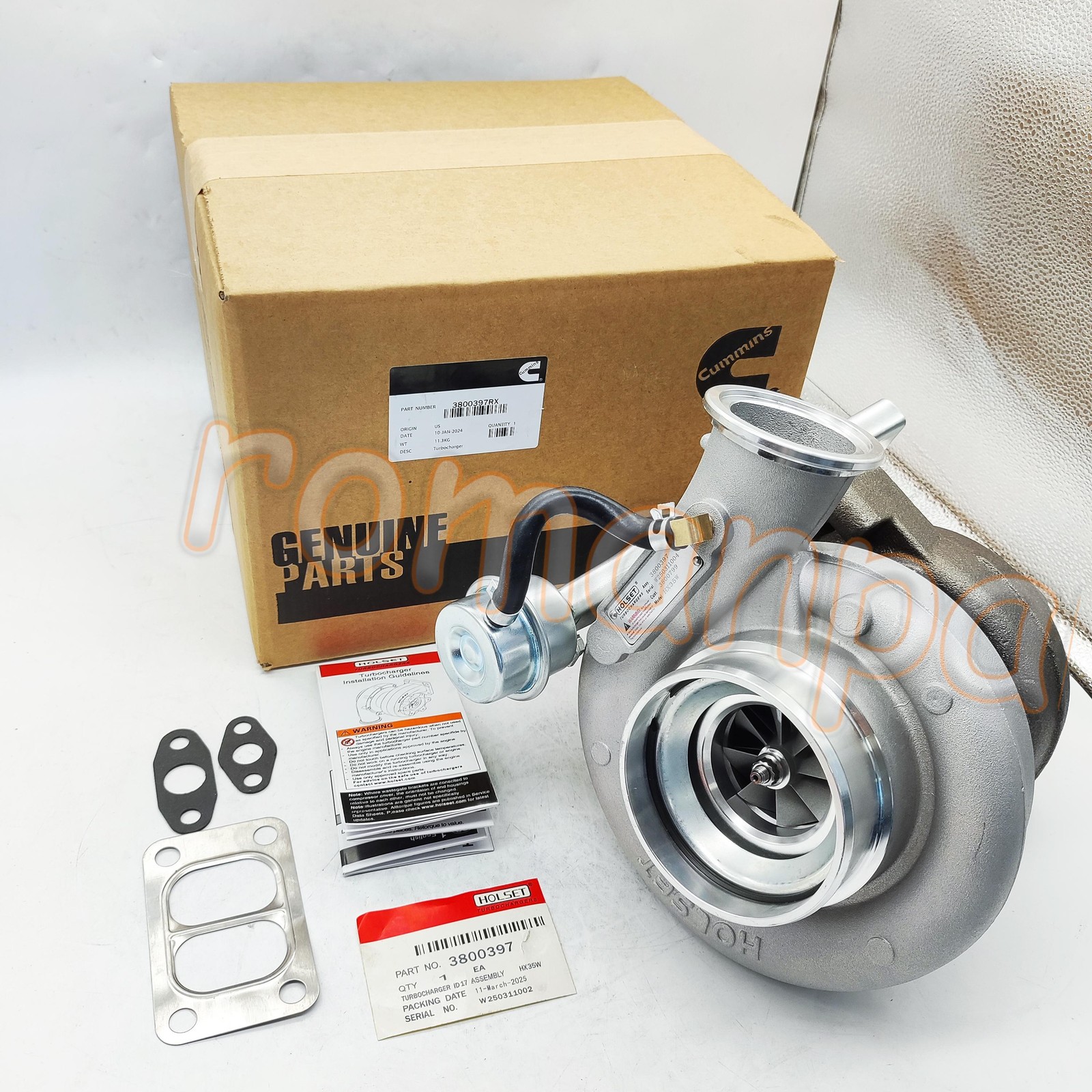 3592766 HX35W Cummins Turbo Charger Holset For 99-02 Dodge Ram 2500 5.9L Diesel
