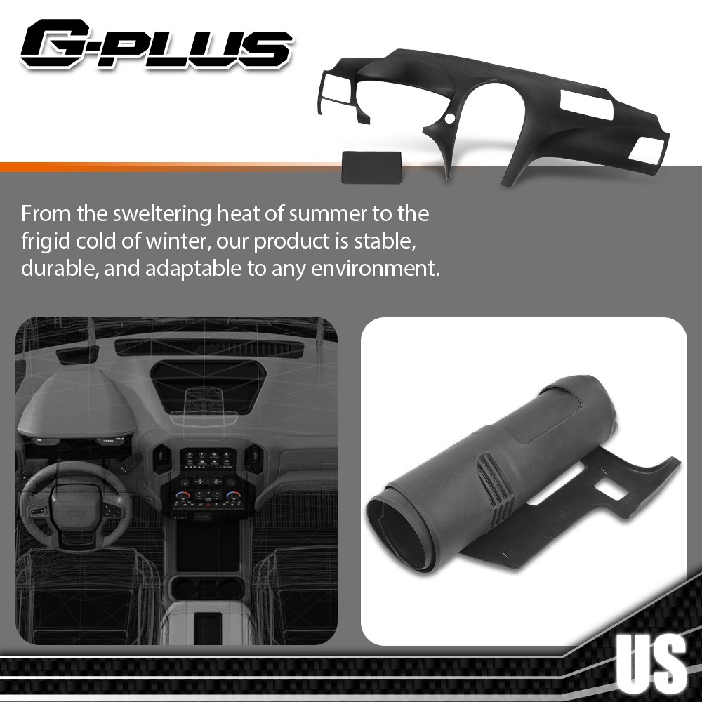 TPE Fit For 2007-2012 Lexus ES350 11-709LL-BLK Black Dashboard Cap Dash Cover