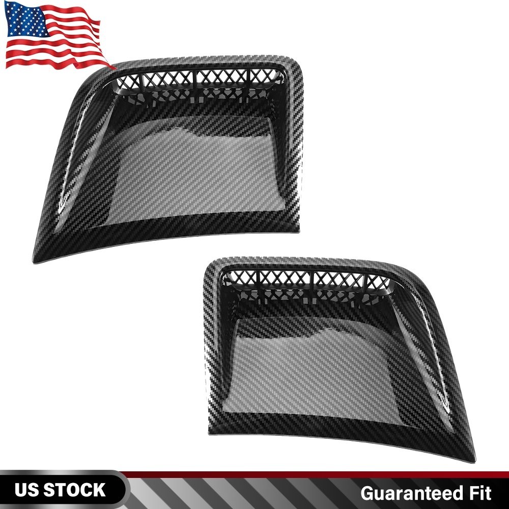 2X Front Bumper Side Bezel Cover For Subaru Impreza WRX STi 2008-14 Carbon Fiber