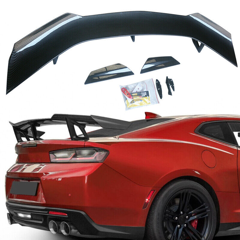Fits 2016-2024 Chevy Camaro ZL1 1LE Rear Trunk Spoiler Wing Carbon Fiber Style