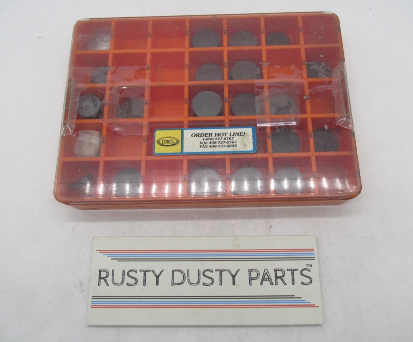Large Mixed lot of K&L Motorcycle Valve Shims Kit