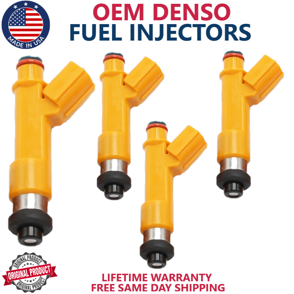 x4 OEM DENSO FUEL INJECTORS FOR 2002-2004 Toyota Solara, Camry 2.4L #23250-0H050