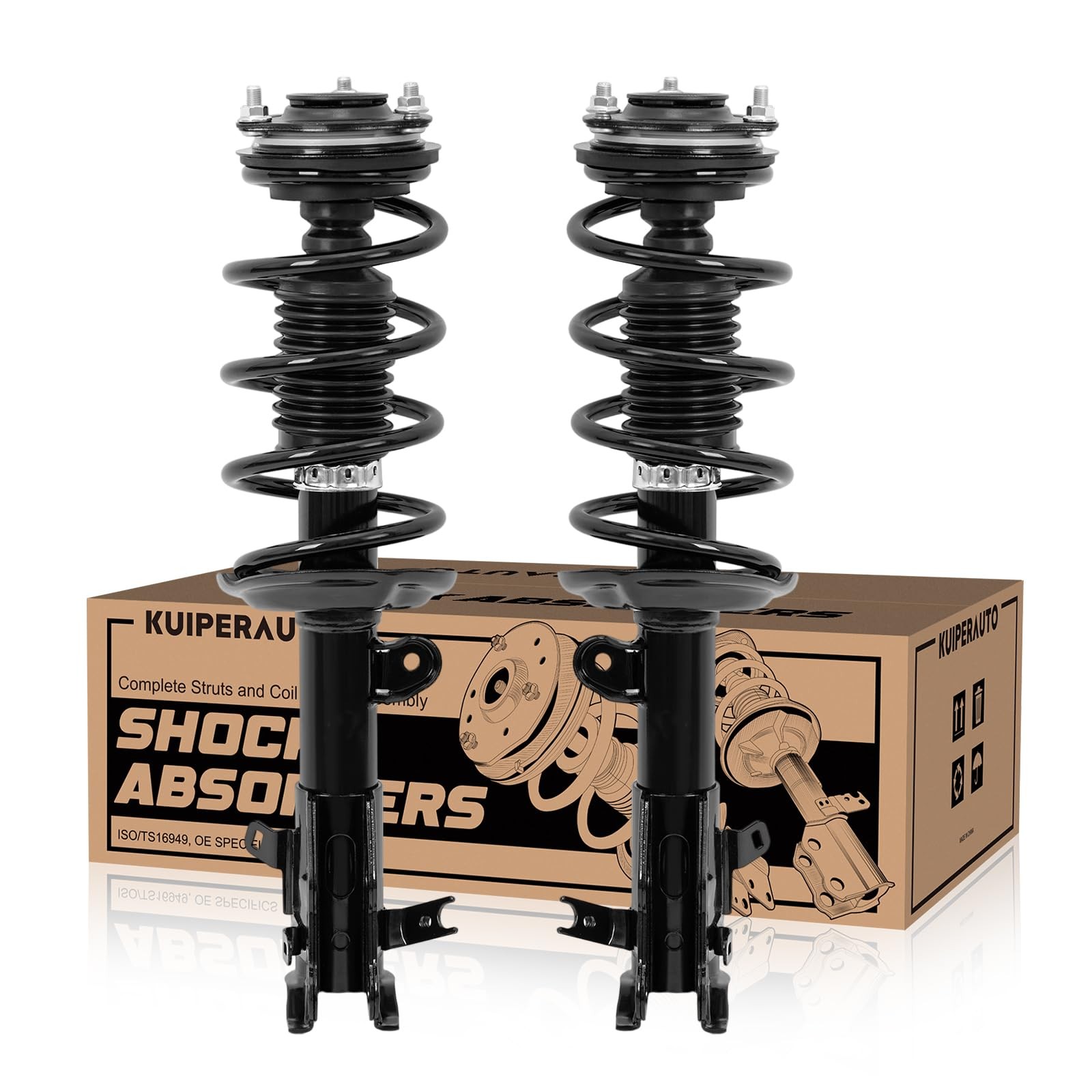 KUIPERAUTO Complete Front Shocks Struts w/Springs Compatible for 2013 2014 20...