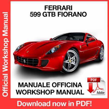 FACTORY FERRARI 599 GTB Fiorano Workshop Manual