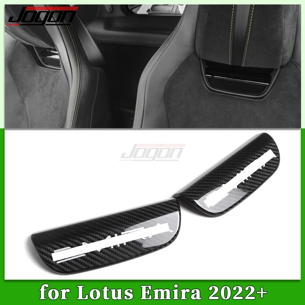Carbon Fiber Seat Grab Cover Decor Trim For Lotus Emira Coupe V6 2022 2023 2024