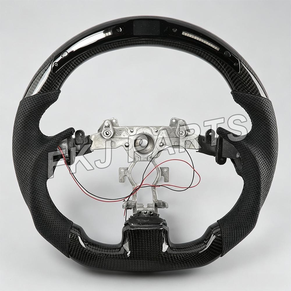 ✅Carbon Fiber LED Sport Steering Wheel For Infiniti G37 G37X G25 G35 2009-2013