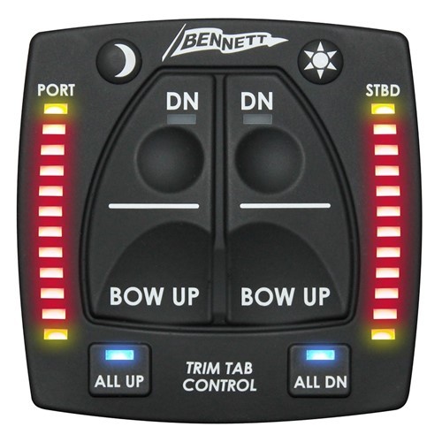 Bennett Marine Obi9000-E Control With Indicator Lights For Bolt Electric Trim Ta