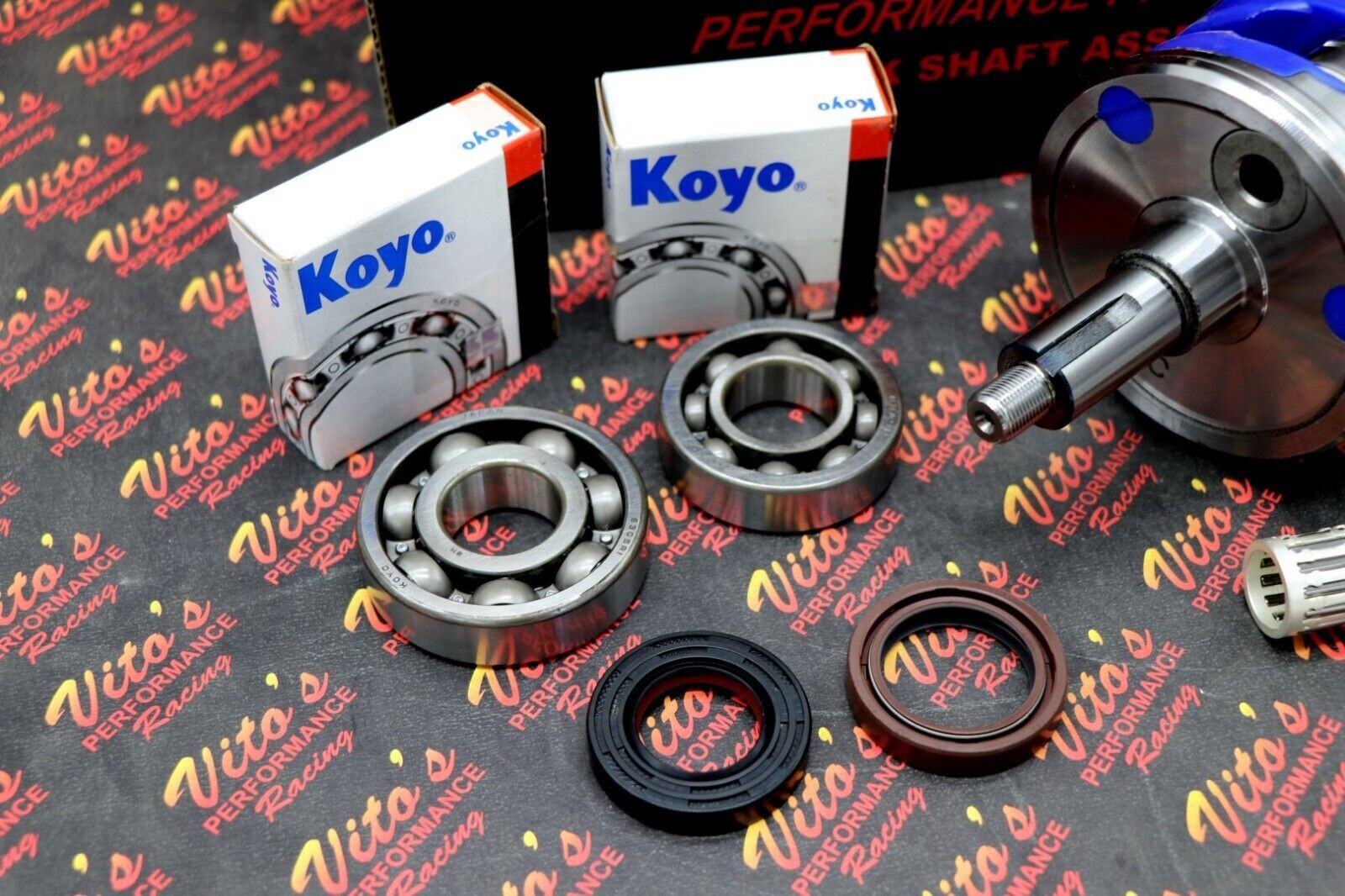 VITOS Yamaha Blaster crankshaft KIT crank + bearings + seals STOCK SIZE
