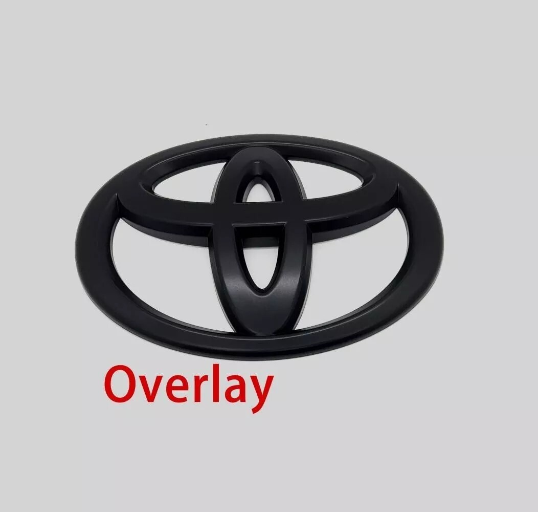 NEW 2022-25 Toyota Tundra Matte Blackout Overlay Front Grille Emblems Badge