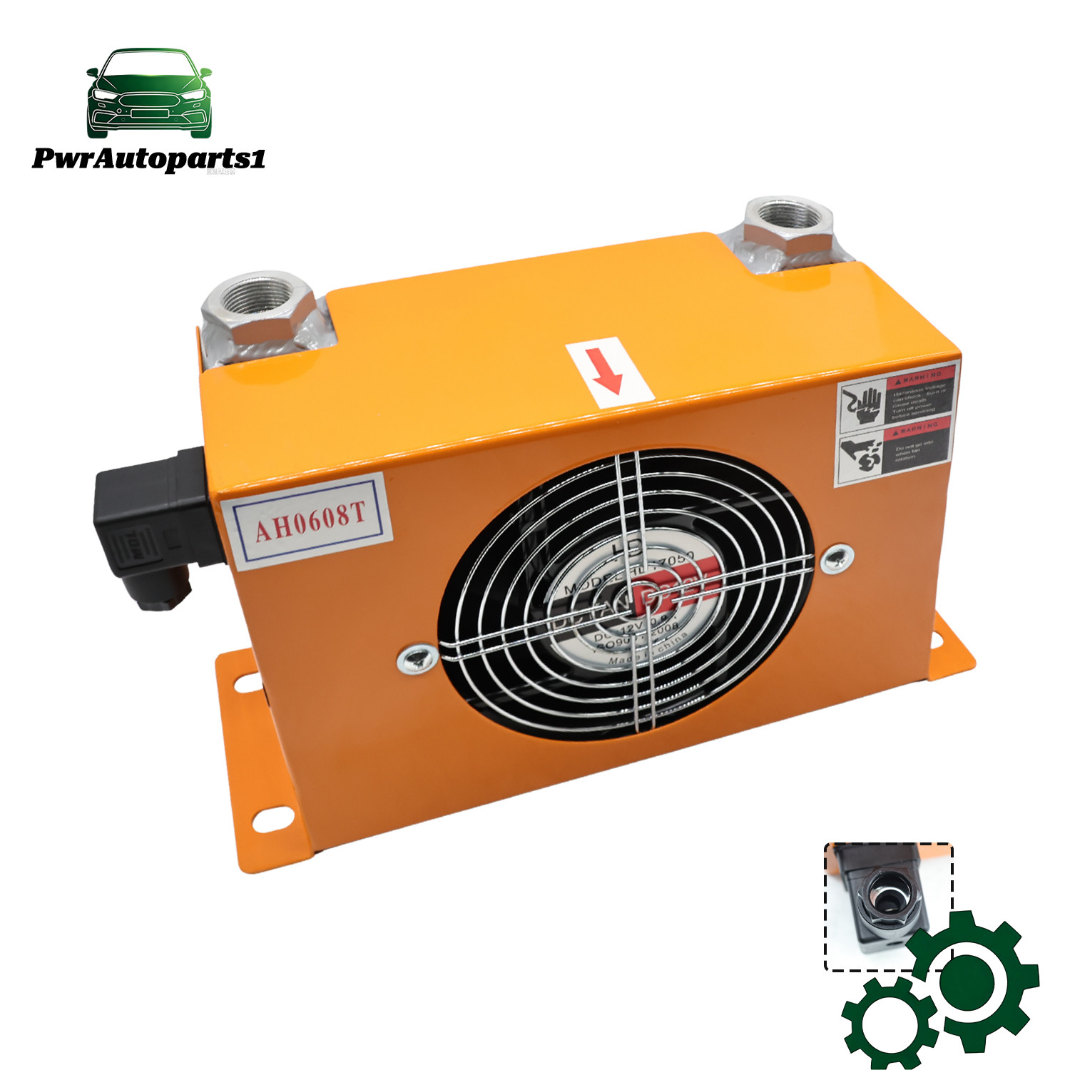 AH0608T-CA Hydraulic Oil Cooler For AGT Mini Excavator DC12V 1.8KW 60L/min