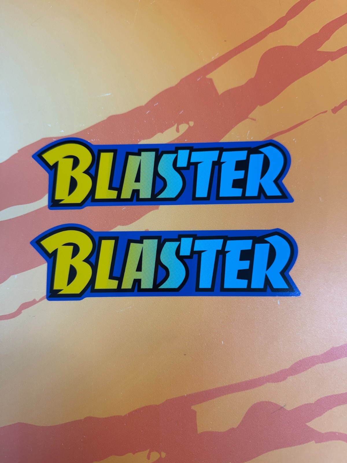 1988 Yamaha Blaster Tank Decals Stickers Blue