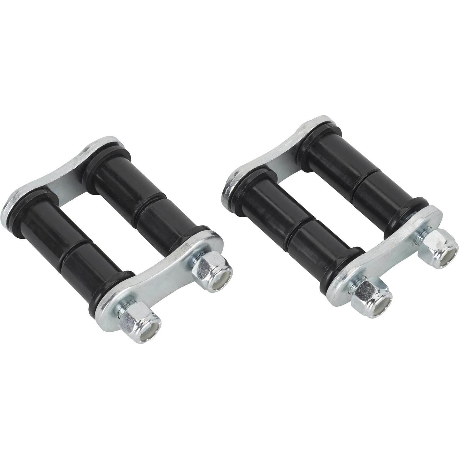 Speedway 2 Inch Wide Nylon Spring Shackle Kit, Zinc