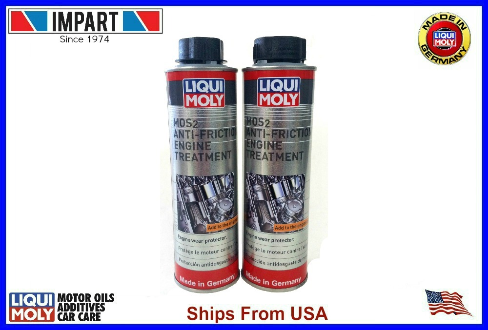 Liqui Moly MOS2 Anti-Friction Engine Oil Treatment (2) 300ml Cans LM2009 2009
