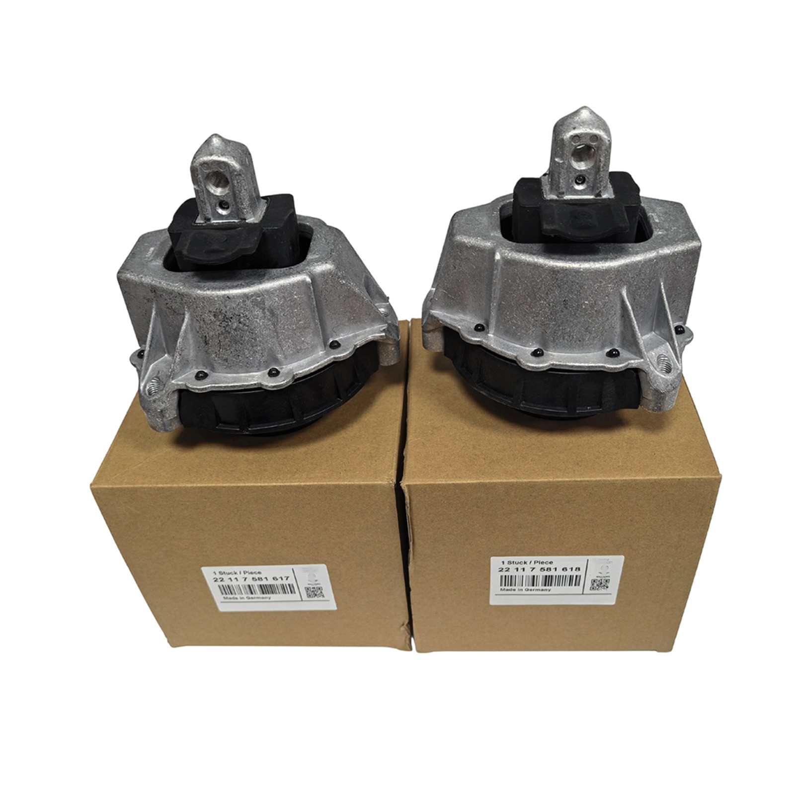 2Pcs OEM For BMW 330i Engine Motor Mount Left+Right 22117581617 22117581618