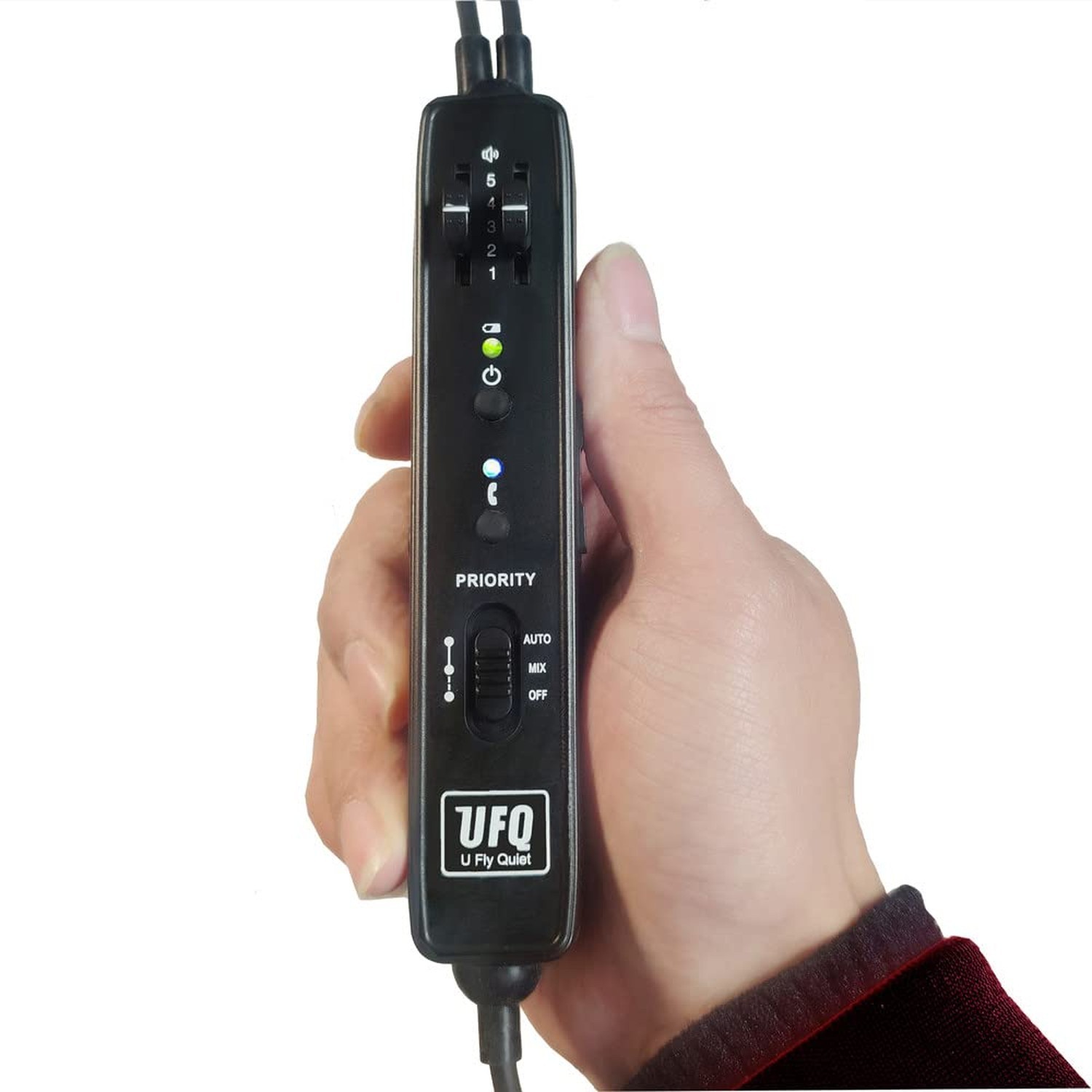 UFQ BT-Link Aviation Headset Bluetooth Adapter-Turn Any Non-Bluetooth Pilot H...