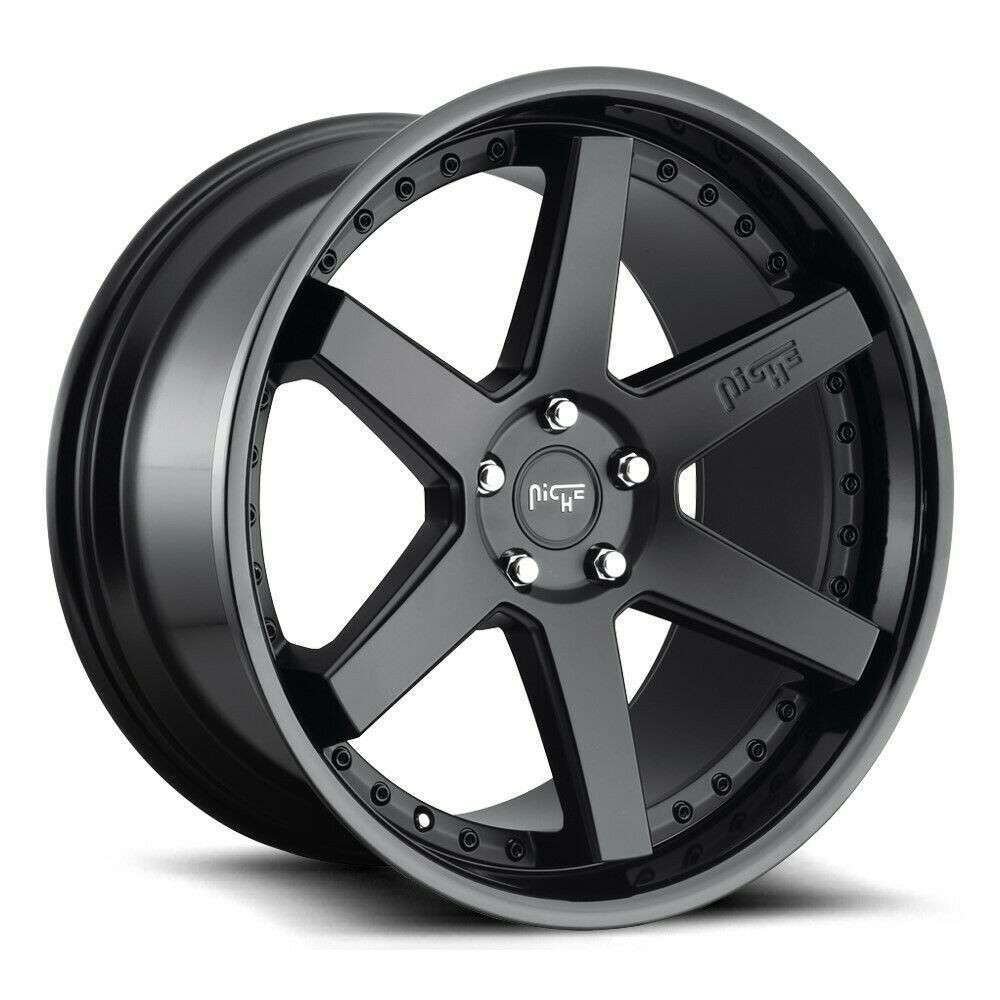Niche 1PC M192 Altair 19x8.5 5x4.5 Gloss Black Matte Black Wheel 19\