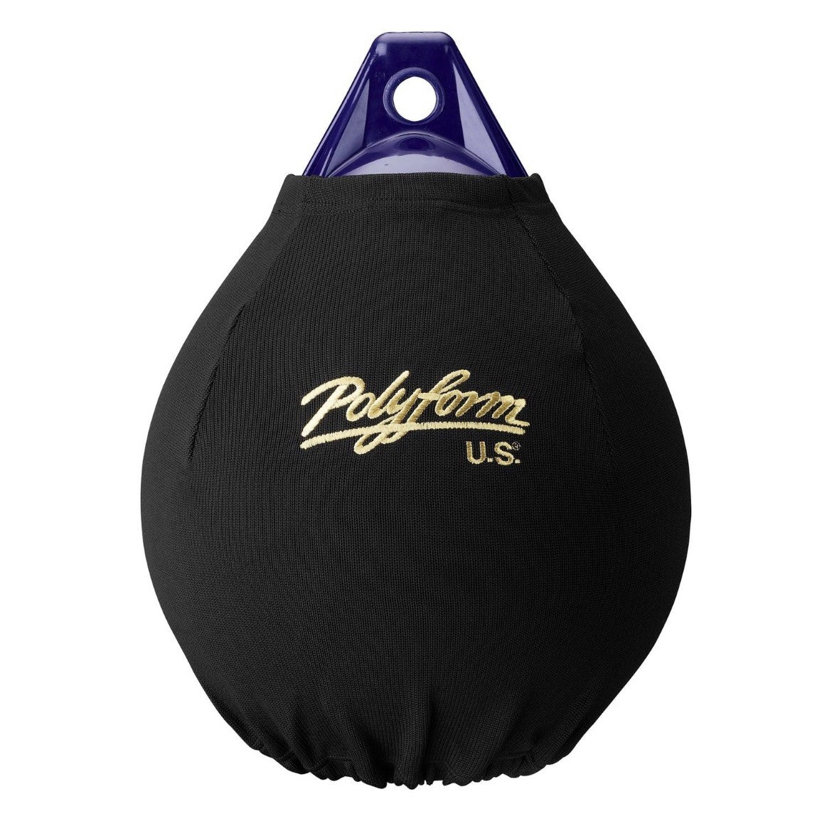 Polyform Elite EFC-A4 Black Fender Cover for A-4 Buoy Gold Logo New Old Stock