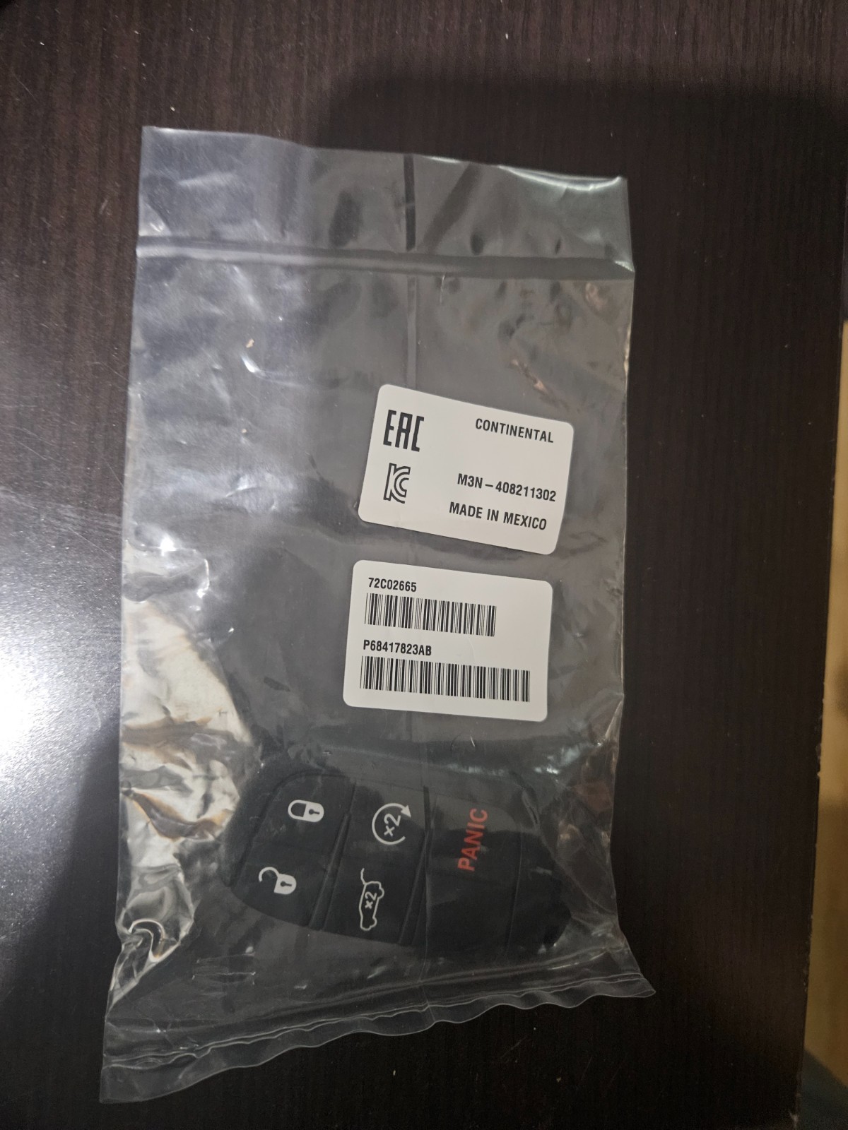 2017-2026 Jeep Compass Genuine Mopar Integrated Key Fob Transmitter 68417823AB