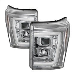 Spyder Auto 5084705 Light Bar Projector Headlights Chrome for 11-16 Super Duty