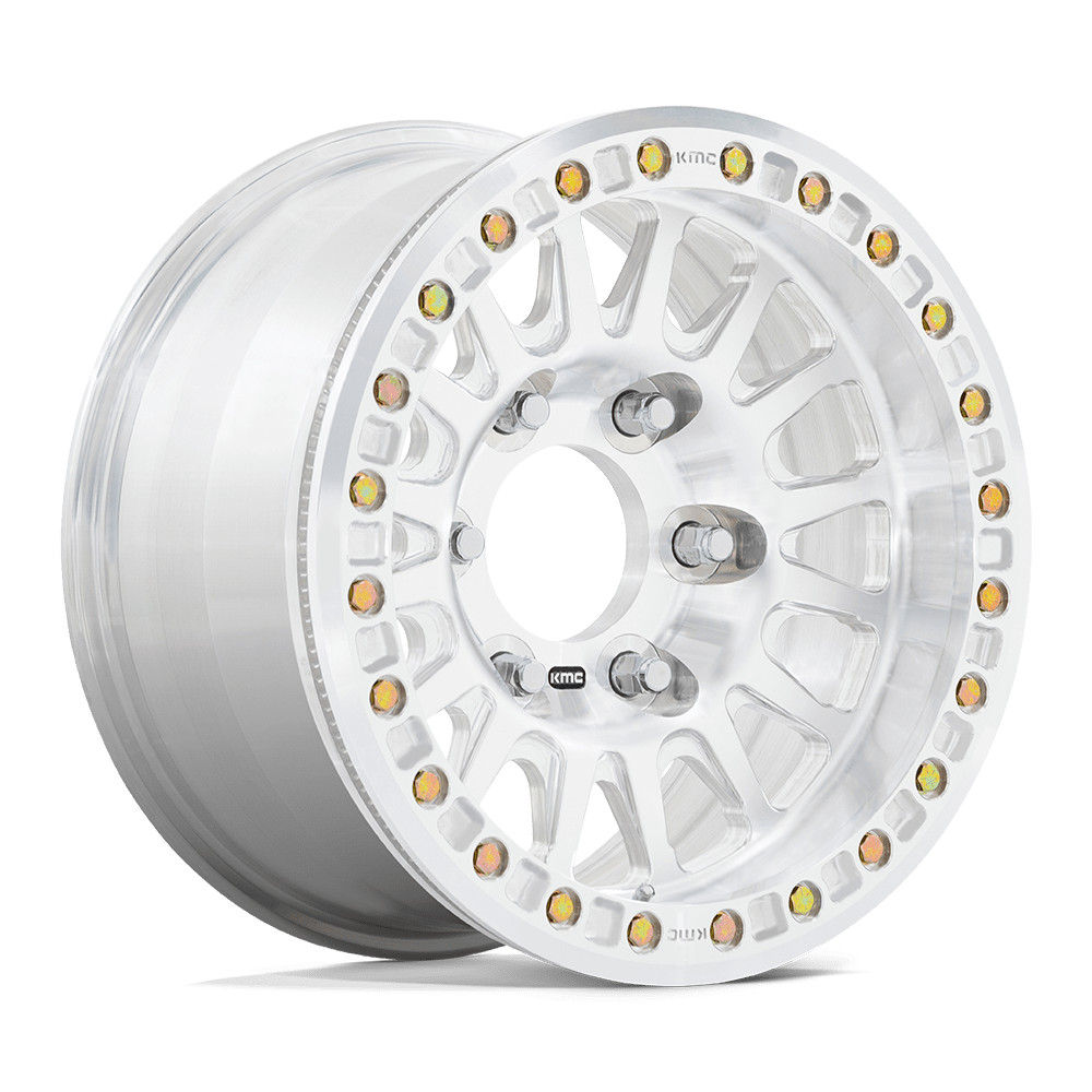 17x9 KMC KM445 Impact Raw Machined FORGED BEADLOCK Wheel 6x5.5 (-12mm)