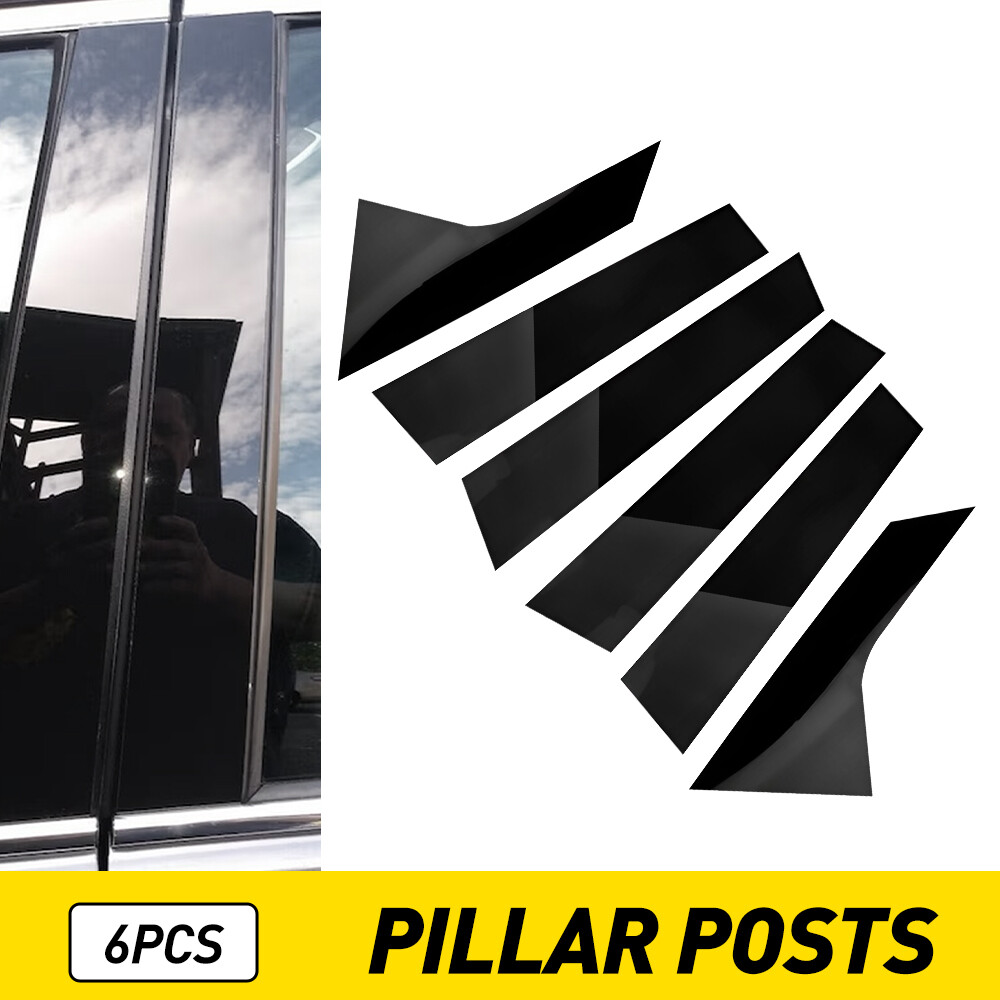 6pcs Glossy Black Car Pillar Door Post Window Trim For Hyundai Elantra 2021-2023