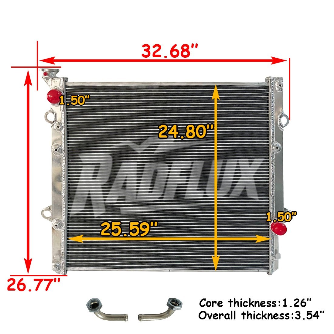 13210 Aluminum Radiator For 2010-2021 2017 Lexus GX460 URJ150 V8 4.6L 1UR-FE AT